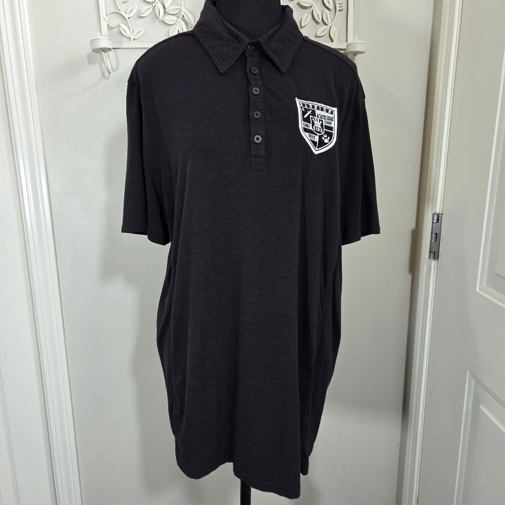 ⭐️Hylete Warrior King Core Keys Black Polo Shirt Size XL